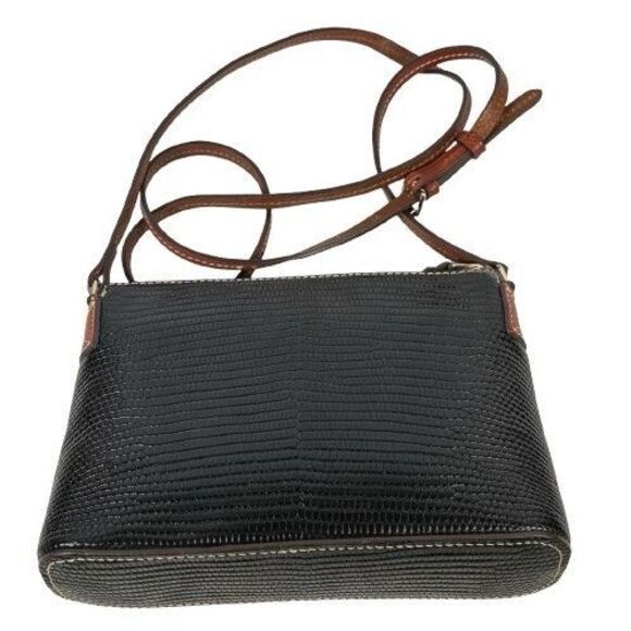 Dooney & Bourke Embossed Lizard Ginger Pouchette Shoulder Crossbody Bag $178 - Picture 12 of 16